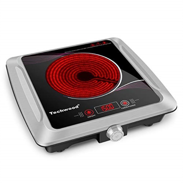 1500w Hot Plate Techwood Portable Single Burner 7 Inch Electric 1500w Hot Plate Techwood Portable