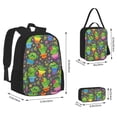thumbnail image 2 of Pofeuu Cactus In Pots Print Backpack Travel Backpacks With Lunch Bag Pencil Bag Set 3 pcs Set Cartoon Backpack, 2 of 7