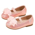thumbnail image 4 of Linfrsh Dress Shoes Mary Jane Dress Shoes Princess Wedding Party Flower Girl School Low Heel Flats Little/Big Kids(Pink,Size8), 4 of 6