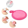 thumbnail image 3 of Unique Bargains 3 Pcs Soft Flannel Pads Reusable Makeup Remover Eco Pads Facial Cleansing Pad for Most Skin Types Red, 3 of 7