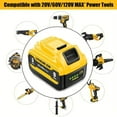 thumbnail image 2 of High-Capacity 9.0Ah Lithium-Ion Battery for Dewalt - 20V 60 Volts 9.0Ah Battery, 2 of 7