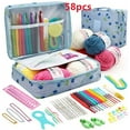 thumbnail image 1 of Crochet Hand Novice Beginners Multi-color Storage Kits DIY Knitting Tools Kits Portable, 1 of 7