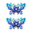 thumbnail image 3 of 2 piezas de adornos de flores de de de imitación botón Flatback, accesorios para el cabello de bricolaje, colgantes, fabricació Plata, 3 of 9