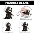 thumbnail image 4 of Adornos de Halloween para árbol de Navidad, adornos personalizados de fantasmas para Halloween, adornos colgantes de acrílico plano 2D para fiestas navideñas, decoración interior del hogar, para famil, 4 of 6