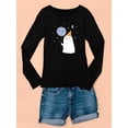 thumbnail image 3 of Funny Ghost Party Long Sleeve Toddler -Image by Shutterstock,  4 Toddler, 3 of 4