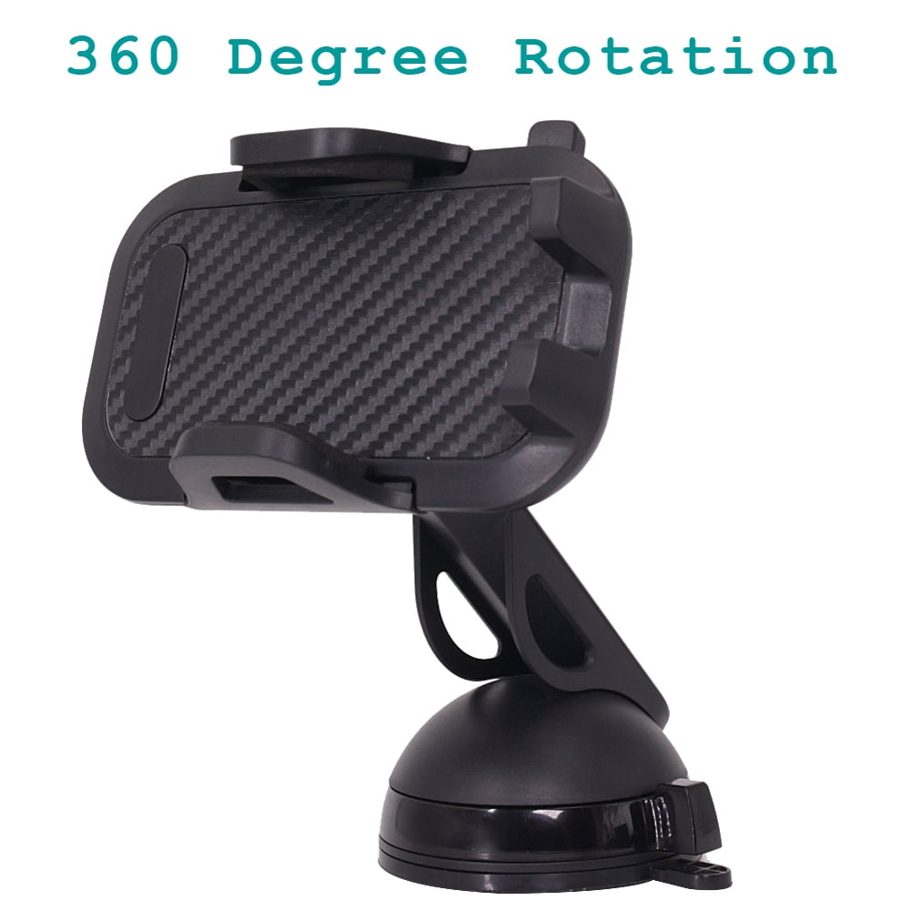 Dash Car Mount for iPhone 16/Pro/Max/Plus - Windshield Holder Cradle Swivel Dock for iPhone 16/Pro/Max/Plus