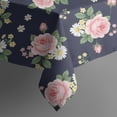 thumbnail image 5 of Pioneer Flower Floral Print Pattern Square Tablecloth, Waterproof Wipeable Spillproof Washable Table Cover for Home Kitchen Party Decor, 52"x52", 5 of 6