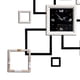 thumbnail image 4 of Espejo Reloj de pared Juego de pegatinas Autoadhesivo Rectangular Dormitorio Tienda Decoración de arte Calcomanías decorativas espejadas Póster AweSitey JJ18148-00, 4 of 6