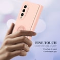 thumbnail image 7 of TECH CIRCLE for Samsung Galaxy Z Fold 3 5G Case with Screen Protector, Built-in 360° Rotation Ring Holder Magnetic Car Mount Stand Shockproof Protective Phone Slim Galaxy Z Fold 3 Cover,Pink, 7 of 7