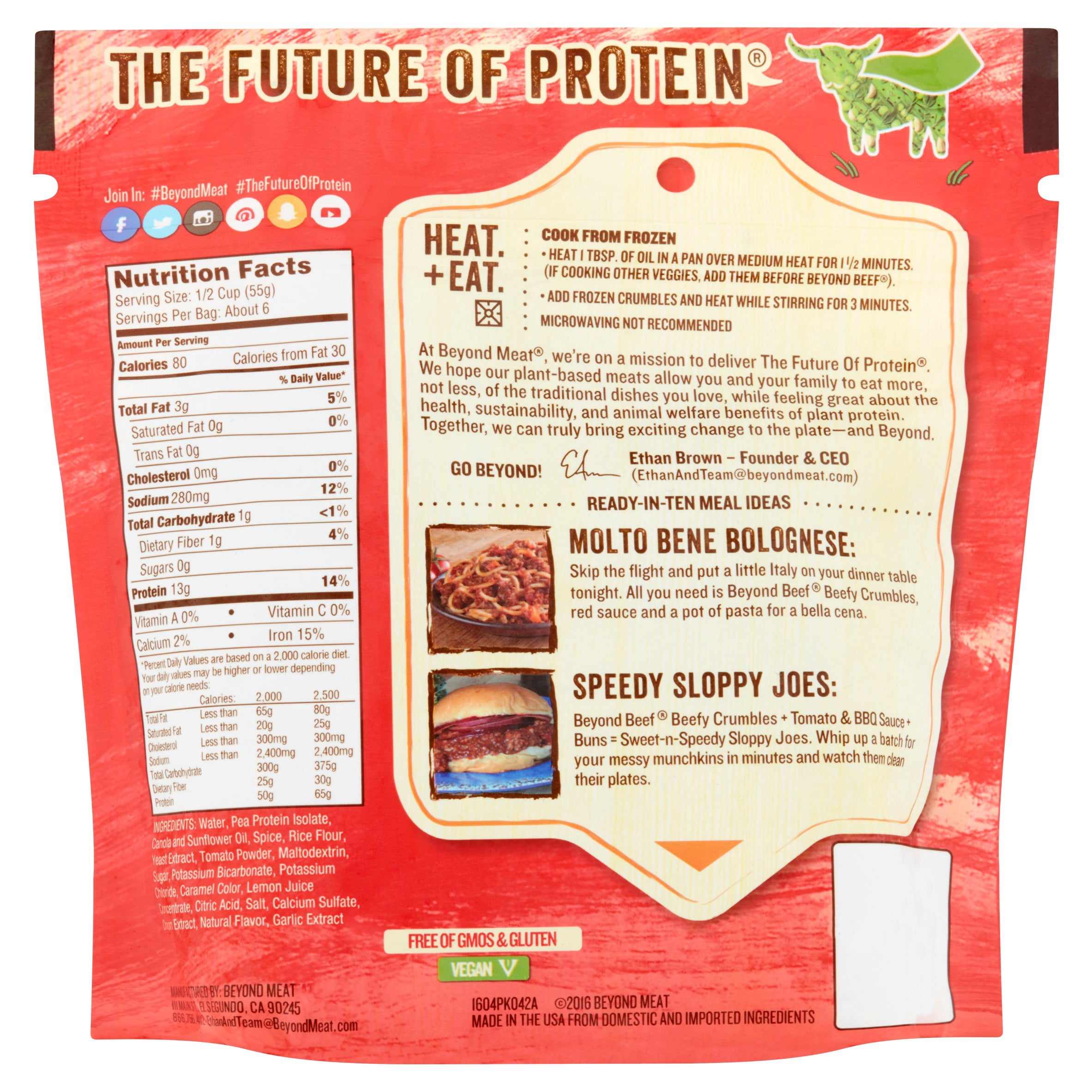 Beyond Meat Plant-Based Beefy Crumbles 10 oz
