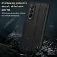 thumbnail image 6 of for Samsung Galaxy Z Fold 3 Classic PU Leather Folding Case, Skin Friendly Magnetic Closure Kickstand Ultra Slim Shockproof Protective Phone Case Cover for Samsung Galaxy Z Fold 3 - Red, 6 of 6