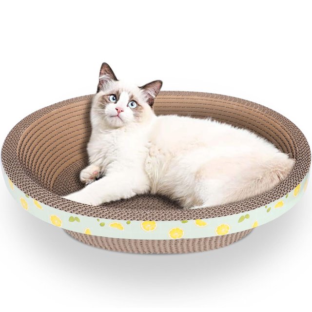 Rascador ovalado para gatos y gatos