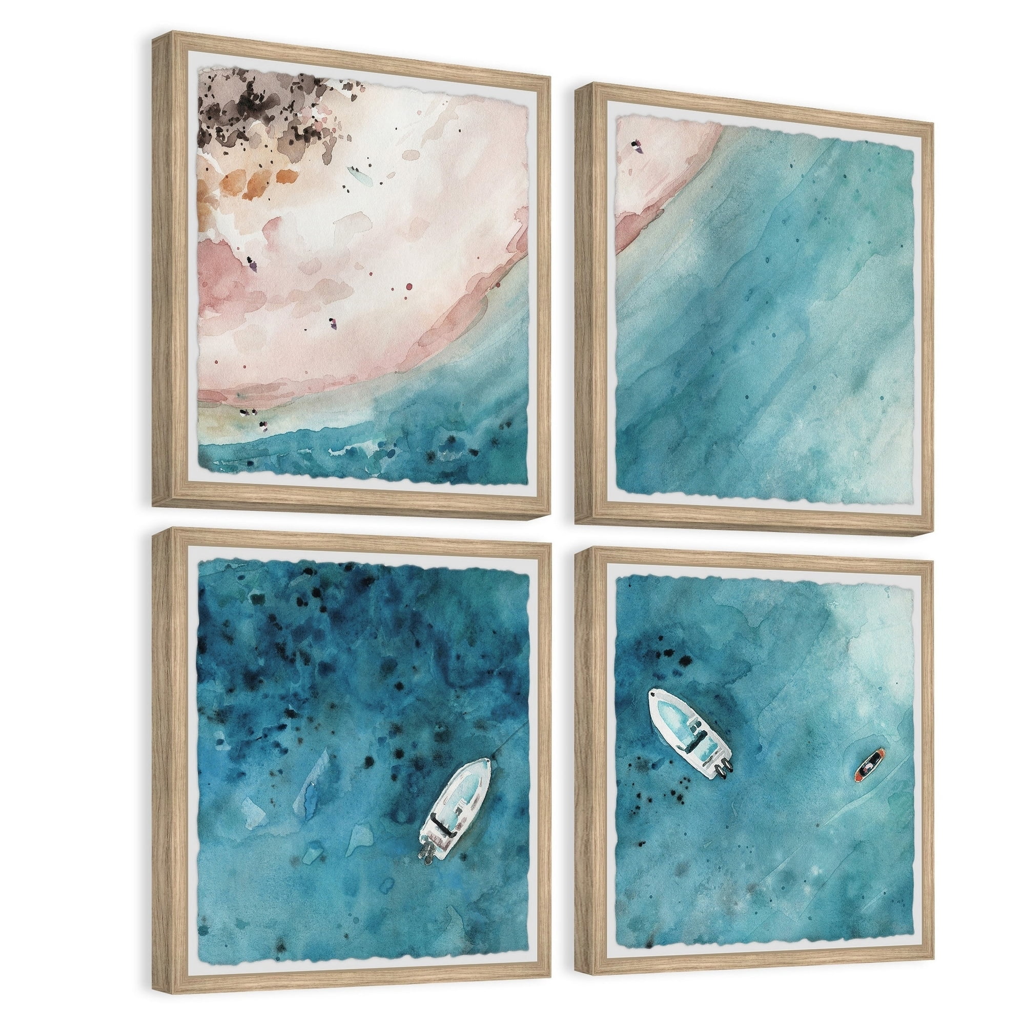 Parvez Taj Sailing to the Vast Sea Quadriptych