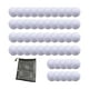 thumbnail image 4 of Bolas de nieve artificiales de 5 cm, suaves, ideales para niños. Bolsa de malla para guardarlas. Juego de bolas de nieve realista. 50 piezas, 4 of 9