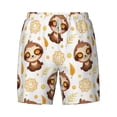 thumbnail image 5 of Rocae Sloth Yoga for Men's Swim Trunks Quick Dry With Two Side Pockets and One Lined Patch PocketXX-Large, 5 of 9