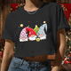 thumbnail image 2 of Women's Christmas Gnome T-Shirt New Fashion Cute Gnome Short T-Shirt Shirt Christmas Gnome Merry Christmas Shirt, 2 of 5