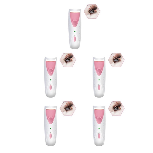 sweethay Electric Hot Eyelash Curler Constant Temperature Assistant Elastic Easy Strip Adhesive Curling Lash to False Beauty Tools Use No.1 5Conjunto