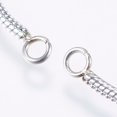 thumbnail image 3 of Non-Adjustable 304 Stainless Steel Snake Chain Necklace Making Slider Necklace Stainless Steel color 27-1/2 inch(70cm) Hole: 2.5~3mm Single Chain Length: about 35cm, 3 of 5