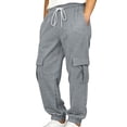 thumbnail image 2 of Edvintorg Boys Sweatpants Winter Outdoor Casual Running Sports Cargo Pants Elastic Waist Athletic Joggers with Pockets 5-15 Years, 2 of 10