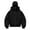 Black, variant on Coerni Boys Balaclava Pullover Girls Windproof Zip Up Ski Jackets Oversize Hooded Sweatshirts Kids Cozy Fashion Thermal Spring Tops