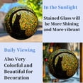thumbnail image 4 of Black Cat on Moon Stained Glass Suncatcher Handmade Window Hangings Colored Glass Suncatcher Crafts Kits for Indoor Garden Christmas Decoration 16x16cm(1), 4 of 7