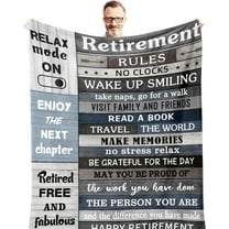 Police Retirement Gifts, Retirement Gifts for Men Blanket 60"x50", Retired Police Officer Gifts, Police Officer Retirement Gifts, Best Retirement Gifts for Correctional Officer/Cops/Sheriff