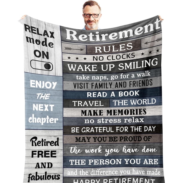 LHSHID Retirement Gifts for Women in Spanish Regalos De Jubilación para Mujeres Retired Gifts Blankets Mantas De Regalos para Jubilados Regalos De Despedida para Colegas Femeninas 30"x40"