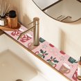 thumbnail image 2 of Yayeee Faucet Mat for Kitchen Sink 14.7" Diatomite Long Splash Guard Pad, Brown Christmas Cups, 2 Pack, 2 of 7