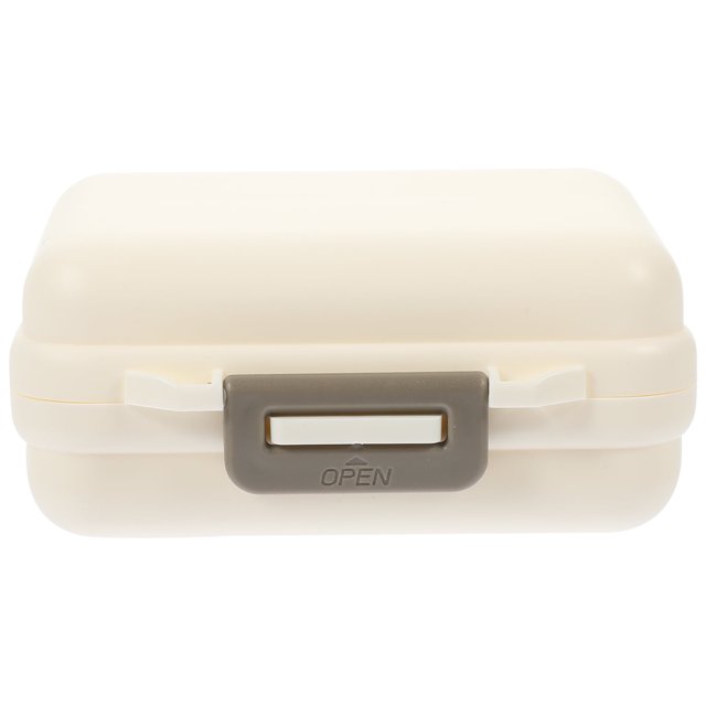 Estuche Portátil Pastillero De Mini Contenedor Organizador De Medicinas Gabinete Caja De Oficina Plástico Viajes
