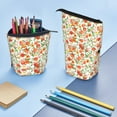 thumbnail image 4 of Xecao Fruits Peach2 Print Telescopic Pencil Bag Pen Holder Pop Up Stationery Case Stand-up Retractable Transformer Bag Standing Organizer, 4 of 6