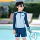thumbnail image 4 of Manga Larga Vestido Largo Traje de Baño Pantalones Largos Divididos de los Niños para la Natación en Aguas Calientes, Traje de Poliéster de Moda para Niños Y Niñas, 4 of 7