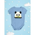 thumbnail image 3 of Panda Eating Leaves Bodysuit Infant -Image by Shutterstock,  6 Months, 3 of 4