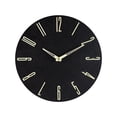 thumbnail image 1 of Reloj de pared luminoso de 12 pulgadas, silencioso, grande, con batería, decoración moderna, montado en la pared, relojes para el hogar, hotel, Baoblaze Reloj de pared, 1 of 8