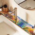 thumbnail image 2 of Yayeee Faucet Mat for Kitchen Sink 14.7" Diatomite Long Splash Guard Pad, Colorful Landscape, 2 of 7