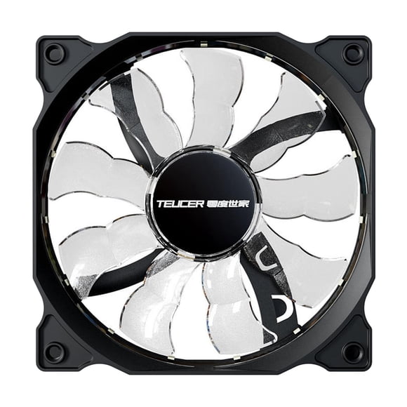 Ventiladores de PC con cojinete hidráulico, velocidad máxima de 1800 RPM, diseño de absorción de impactos. cuchilla transparente