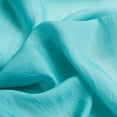 thumbnail image 4 of Junvictex Teal Ombre Crushed Chiffon Sheer Curtains 52"Wx84"L for Bedroom Living Room Decor, Set of 2 Crinkle Curtain Panels,Grommet, 4 of 7