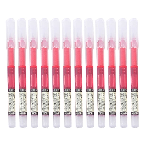 Pisexur Batería de cocina Bolígrafo roller de tinta líquida de secado rápido, bolígrafo negro de gel, bolígrafo de papelería para estudiantes, bolígrafo de carbono, v para la cocina del hogar