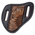 thumbnail image 3 of Hilason Western Sunflower Tooled Angled Knife Scabbard Sheath Cover Genuine Leather Large, 3 of 3