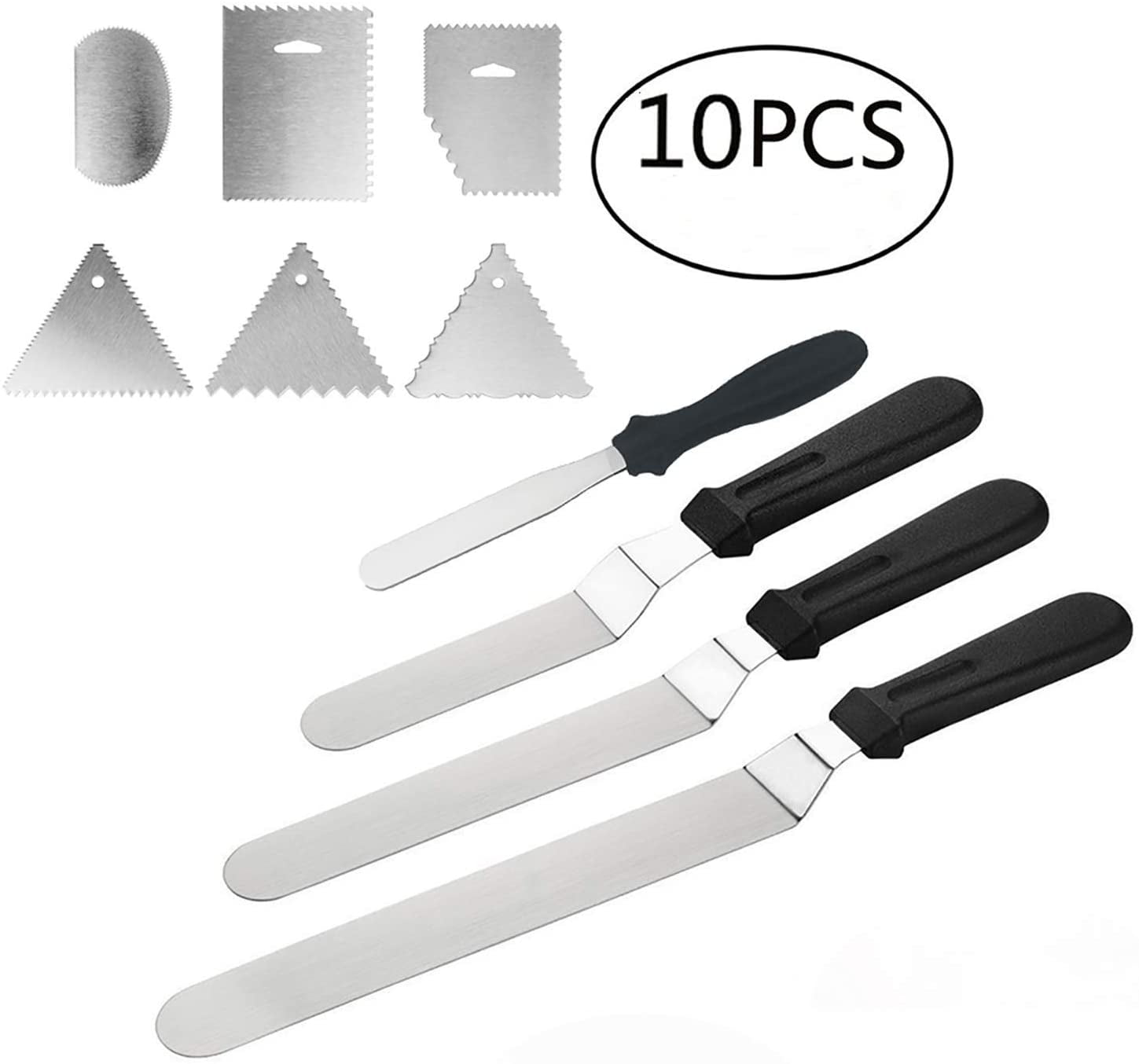 4 Angle Pallet Set Stainless Steel Spreaders Cake Knife, Angle Pallet ...