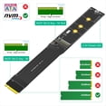thumbnail image 3 of Cable de Extensión para SSD NVME NGFF M.2 M-Key de 180 Grados (Versión Mejorada, Longitud: 20 cm), 3 of 5