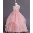 thumbnail image 3 of KAWELL Girls Sleeveless Embroidered Princess Gala Dress Kids Prom Dress, 3 of 6