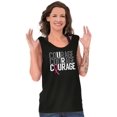 thumbnail image 3 of Courage Breast Cancer Awareness Tank Top Tee Shirt Women Brisco Brands S, 3 of 6