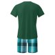 thumbnail image 4 of Mens Slim Fit Manga Corta Botón Abajo Camisas Cuello Redondo Impresión Set Deportivo, Cintura Elástica Traje Casual, 4 of 6