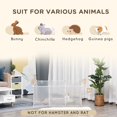 thumbnail image 5 of DIY Pet Playpen 12 Panels Small Animal Cage with Steel Frame for Bunny Chinchilla Guinea Pig White 18x14 Inch, 5 of 6