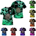 thumbnail image 2 of Personalized Dart Shirts Men Women 3D Polo Custom Name Team Jersey Funny Dartboard Shirt S-5XL Gifts (Purple, M), 2 of 7