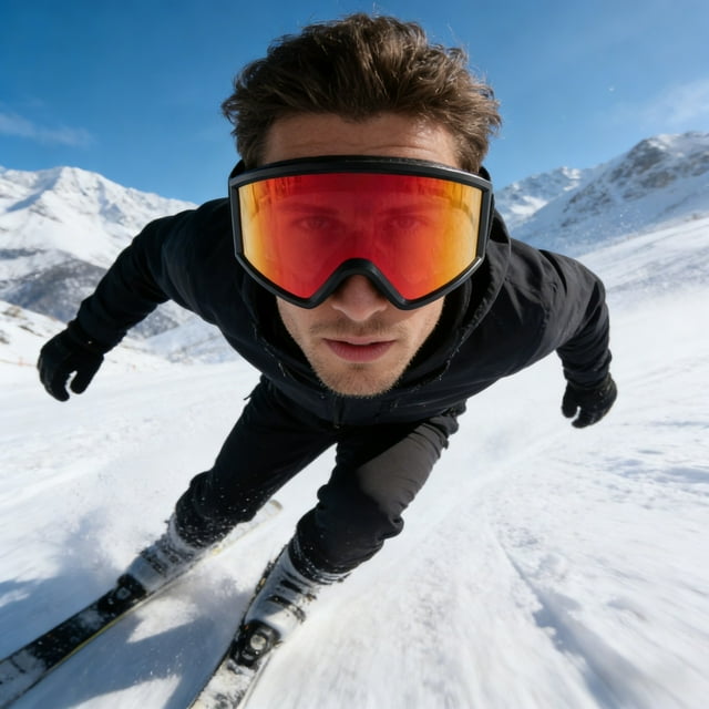High Definition Double Coated Sports Goggles Suitable For Cycling Skiing And Outdoor Adventure.