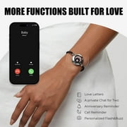 TOTWOO Long Distance Touch Bracelets for Couples, Vibration & Light up for Love Couples Bracelets | Long Distance Relationship Gifts for Girlfriend