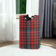 thumbnail image 6 of Yayeee Freestanding Laundry Hamper with Handle Collapsible Large Storage Basket for Clothes, Red and Blue Pattern, 6 of 7