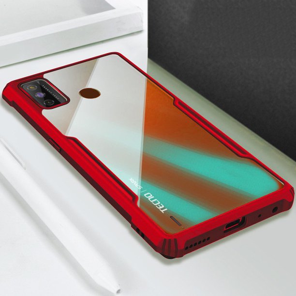 Tecno Pova 4 Funda A Prueba De Golpes Para Neo 2 4 Pro 3 Camon 18 18P 17 16 Spark 8C 7 7 Carcasa Del Teléfono Transparente Acrílico TPU Suave Anti-Caída Cubierta Trasera
