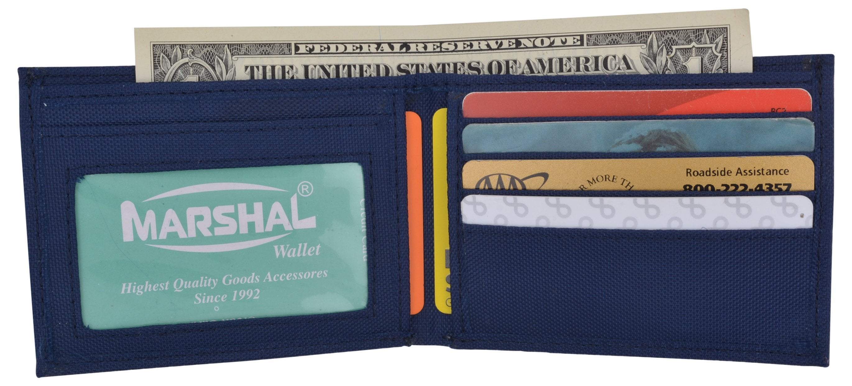 New Nylon Slim Compact Boys ID Card Bifold Wallet